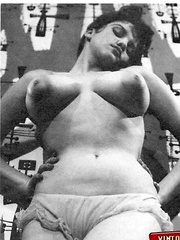 Some vintage babes showing their big puffy nipples